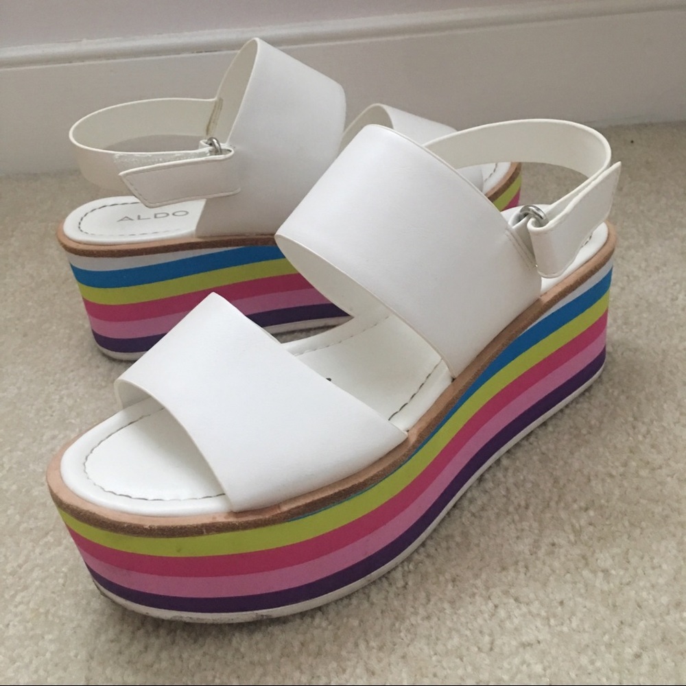 Aldo rainbow espadrilles